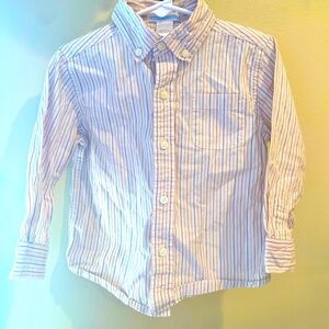 2 pcs Janie and Jack Boys 2t Button Up Shirts Long Sleeve